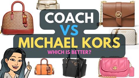 is michael kors more expensive than coach|coach versus Michael Kors.